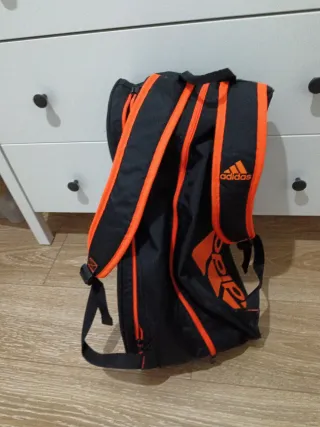 Mochila Padel Adidas Negra Naranja
