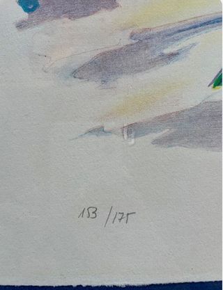 Litografía Original Josep Serra i Llimona