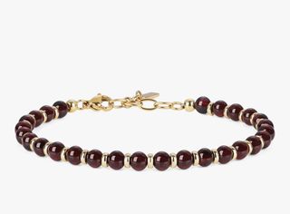 NUEVA. Pulsera mujer cuentas granate.