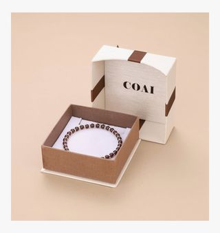 NUEVA. Pulsera mujer cuentas granate.