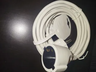 Cabo de extensão branco 5m