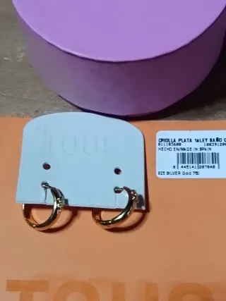 PENDIENTES TOUS ARO Oro 18k . Certificado.