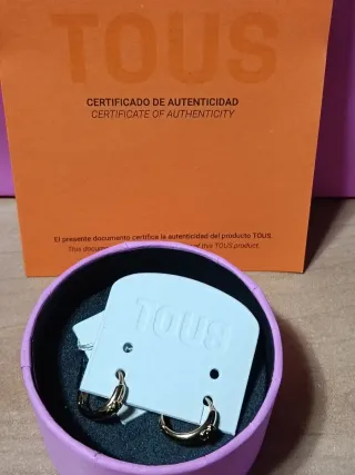 PENDIENTES TOUS ARO Oro 18k . Certificado.