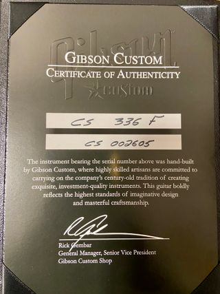 Gibson ES-336 Custom Shop