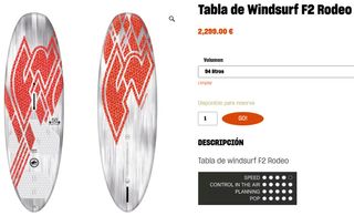 2 tavole da windsurf F2 Rodeo Freestyle