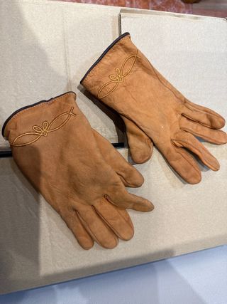 Guantes de piel mujer nobuck