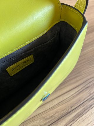 Bolso Jimmy Choo Varenne Satchel/S Verde Lima