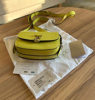 Bolso Jimmy Choo Varenne Satchel/S Verde Lima