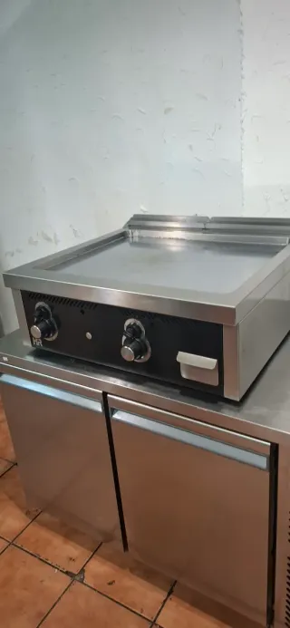 Plancha industrial de gas