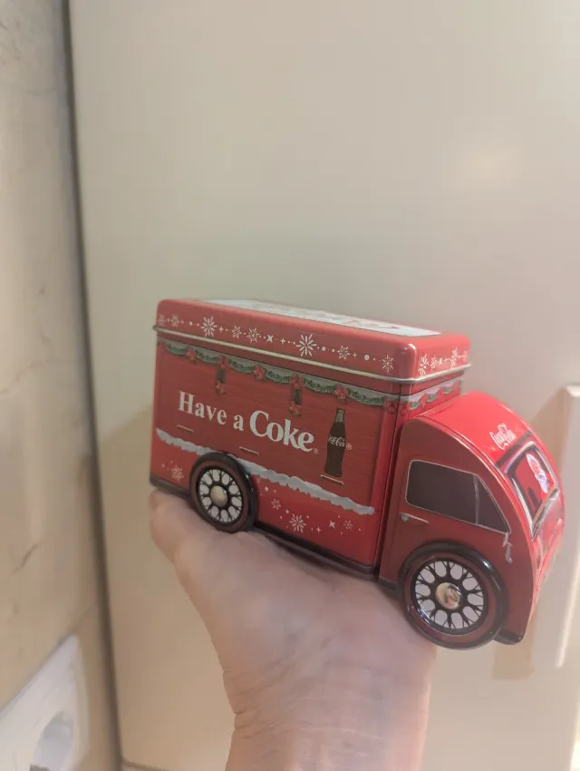 2 Latas caja Coca Cola Navidad Camiones