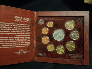 San Marino 2011 kms 1 céntimo 2 euros € + medalla