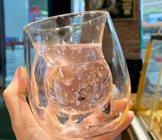 Vaso doble gato sin usar