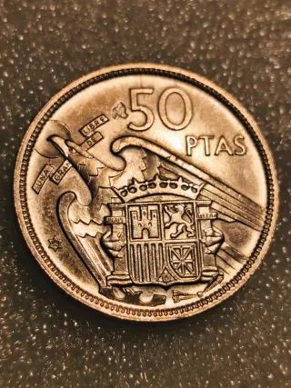 50 Pesetas 1957*58 Franco Caudillo España
