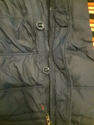 Cazadora Studio Classics Azul con plumas.