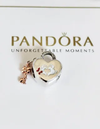 Charm Corazón Candado de Amor Mickey Minnie Disney