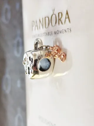 Charm Corazón Candado de Amor Mickey Minnie Disney