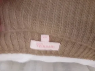 Maglione BAMBINA marrone con fili dorati