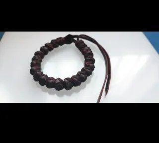 Pulsera de cuero Nudos Bola