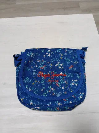 Bolso Pepe Jeans juvenil floral azul