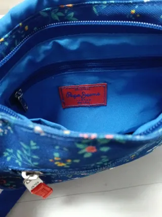 Bolso Pepe Jeans juvenil floral azul