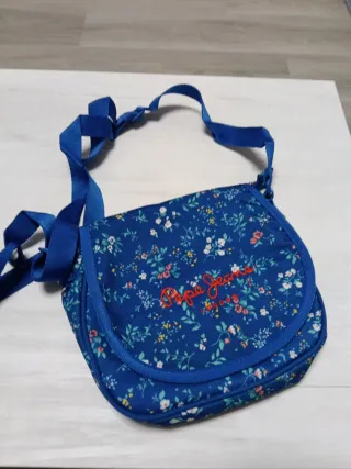 Bolso Pepe Jeans juvenil floral azul