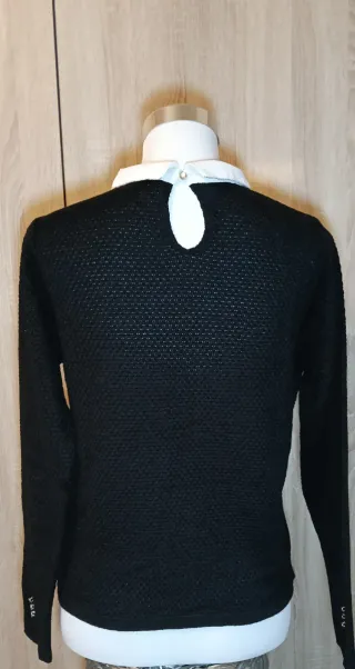 Jersey Negro Cache Cache Cuello Peter