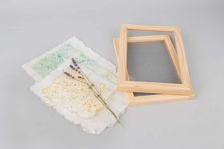 Rayher Bastidor para papel reciclado, 25x16 cm, de madera, 27001505