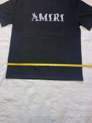 Camiseta AMIRI Negra Estampado Frontal y Trasero