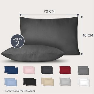 Funda Almohada 40x70cm - Lote de 2 de Microfibra