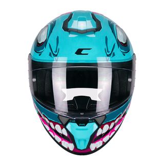 Casco Integral CGM Riot Undead Azul Rosa Nuevo