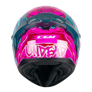 Casco Integral CGM Riot Undead Azul Rosa Nuevo
