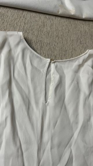 Blusa Zara Blanca Talla M