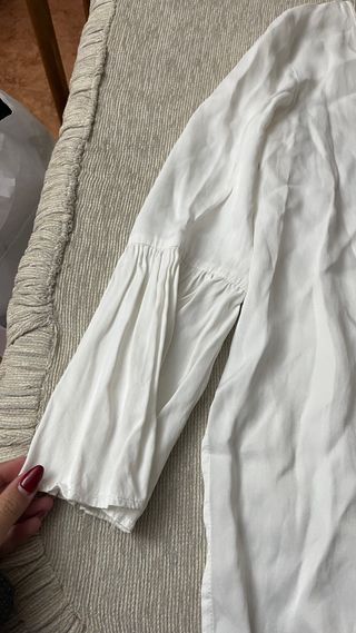 Blusa Zara Blanca Talla M