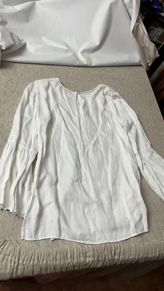 Blusa Zara Blanca Talla M