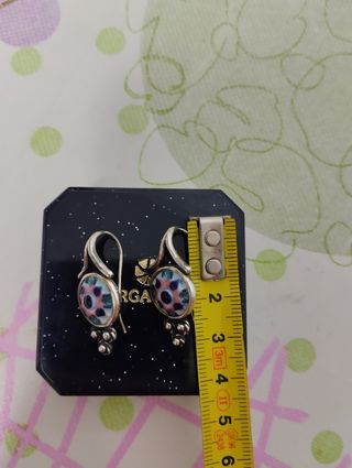 Pendientes Sargadelos Multicolor y Plateados