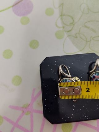 Pendientes Sargadelos Multicolor y Plateados