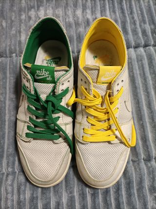 Nike SB Zapatillas Blancas y Verdes