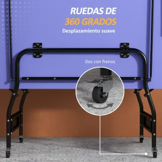 Mesa Ping-Pong Estándar con Ruedas