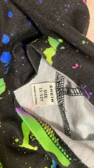 Sudadera fina crop top multicolor