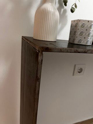 Consola recibidor íntegramente de hierro forjado.