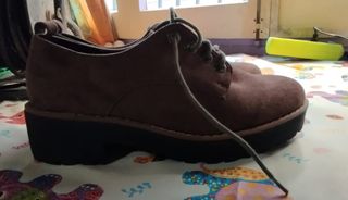 Zapatos Oxford Plataforma VIVES Shoes Marrones 40