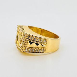 SELLO EXAGONAL MEDUSA 18K