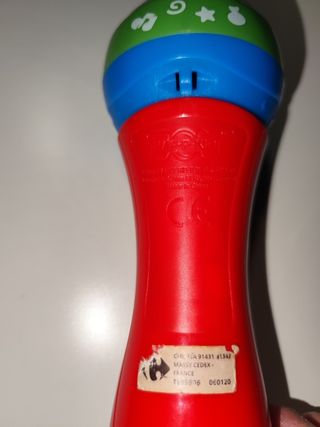 Micrófono bebé Carrefour luces y música