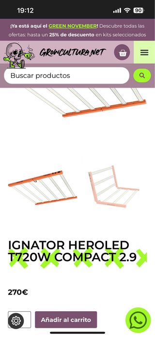 Foco LED Ignator HeroLED T720W Compact