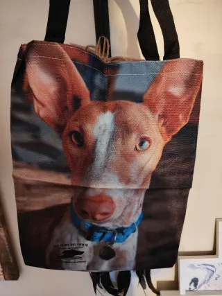 Bolso solidario con estampado de perro