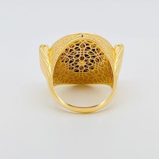 SELLO REDONDO MEDUSA Y ONIX 18K