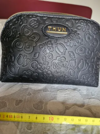 Trousse Thun nera con fiori