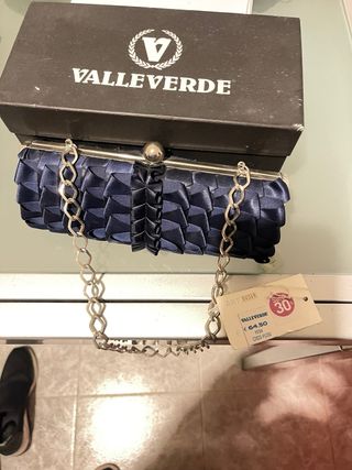 Pochette VALLEVERDE blu/argento