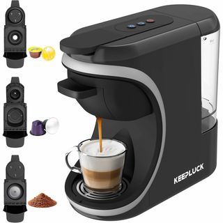 Cafetera pequeña multicápsulas y café molido NUEVO