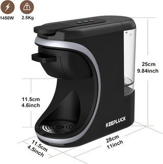 Cafetera pequeña multicápsulas y café molido NUEVO